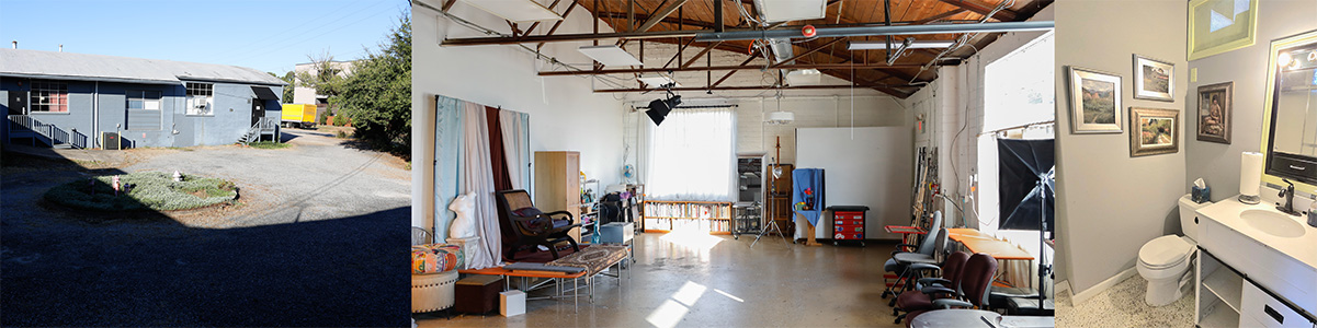 Studio K interior and exterior North Courtyard entrance at Artisan Resource Center
