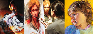 photo of Kristina Havens teaching portrait and figure painting