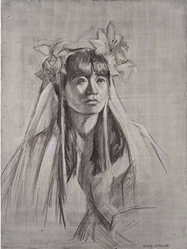 alla prima figure painting of a nude man